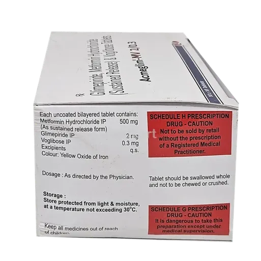 acmeglim mv 2/0.3mg tablet 10's